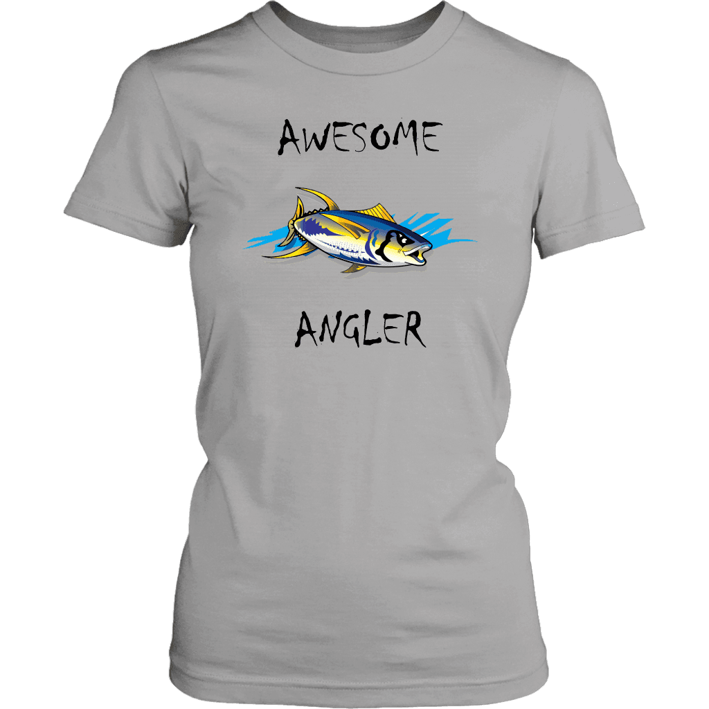 You're An Awesome Angler | V.2 Chiller T-shirt District Womens Shirt Silver XS