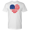 Love America Men's Shirts, White T-shirt Next Level Mens Shirt White S