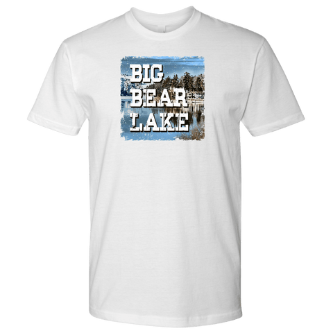 Image of Big Bear Lake V.1, Men's Shirts T-shirt Next Level Mens Shirt White S