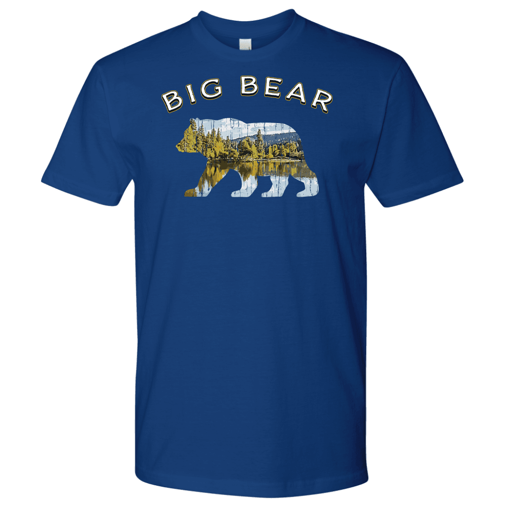 Big Bear V.1 Men's Shirts T-shirt Next Level Mens Shirt Royal Blue S