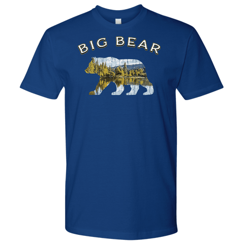 Image of Big Bear V.1 Men's Shirts T-shirt Next Level Mens Shirt Royal Blue S