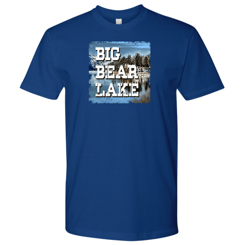 Image of Big Bear Lake V.1, Men's Shirts T-shirt Next Level Mens Shirt Royal Blue S