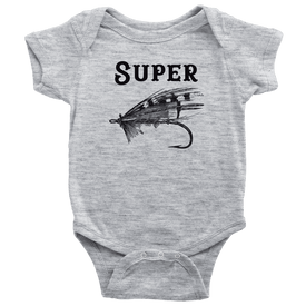 Super Fly T-shirt Baby Bodysuit Heather Grey NB