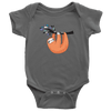 Just Hanging Onsies T-shirt Baby Bodysuit Asphalt NB