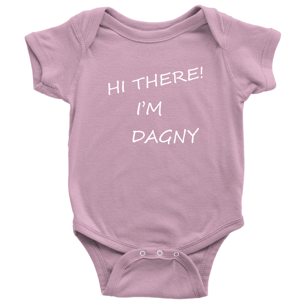 Hello There Dagny Onseis T-shirt Baby Bodysuit Pink NB