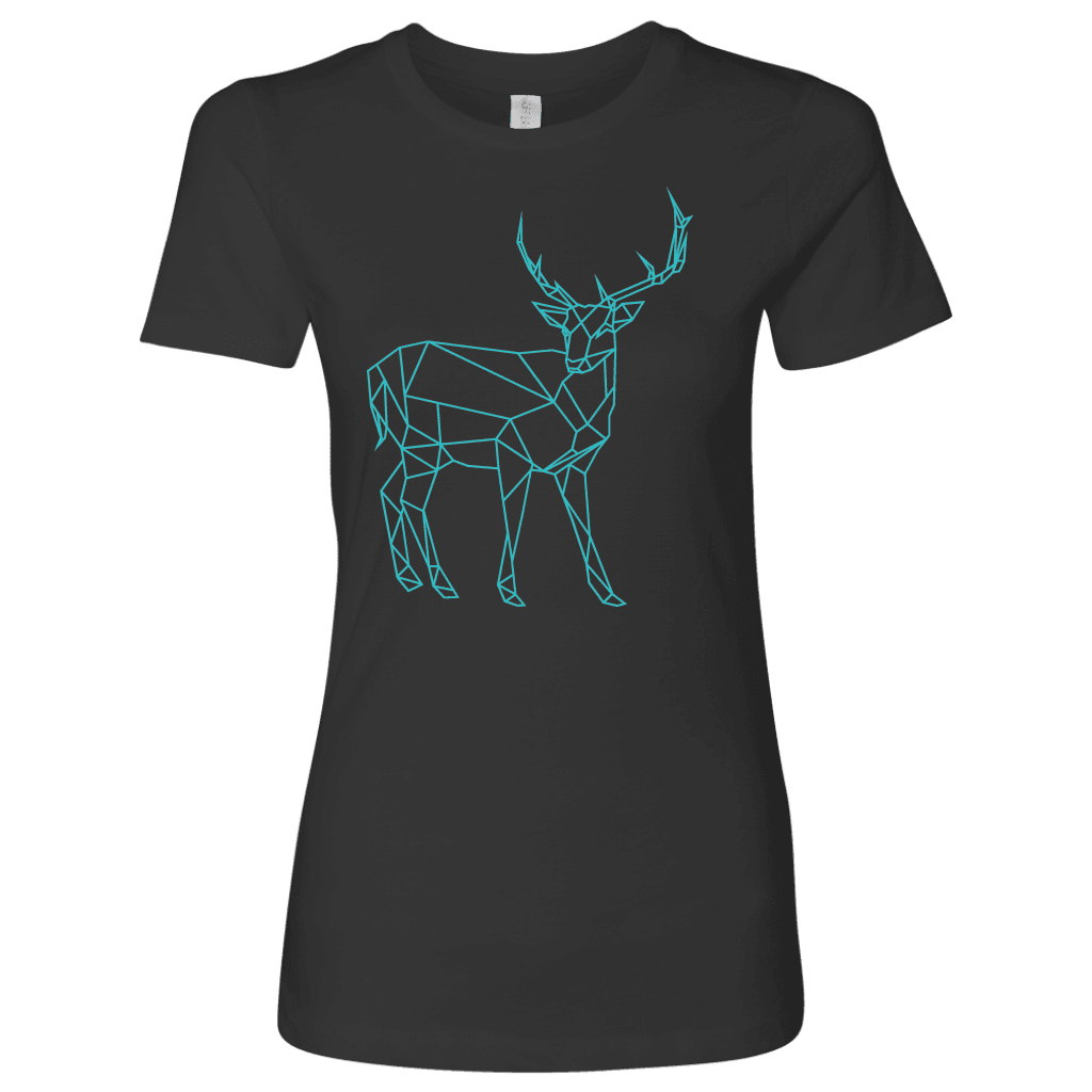 Geometric Deer Womens Shirt T-shirt Next Level Womens Shirt Heavy Metal S