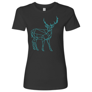 Geometric Deer Womens Shirt T-shirt Next Level Womens Shirt Heavy Metal S