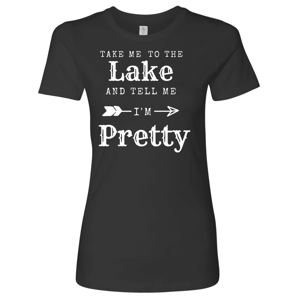 To The Lake T-shirt Next Level Womens Shirt Heavy Metal S