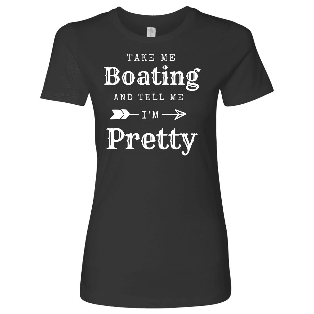 Take Me Boating Womens Shirts T-shirt Next Level Womens Shirt Heavy Metal S
