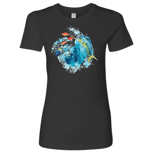Dorado Fish T-shirt Next Level Womens Shirt Heavy Metal S