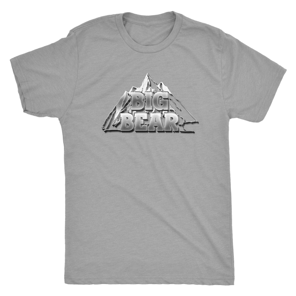 Big Bear V.2, Mens T-shirt Next Level Mens Triblend Premium Heather S