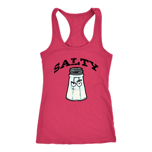 Salty V.1 Womens T-shirt Next Level Racerback Tank Raspberry XS