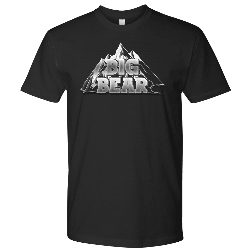 Big Bear V.2, Mens T-shirt Next Level Mens Shirt Black S