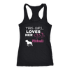 This Girl Loves Her Pitbull T-shirt Next Level Racerback Tank Black XS