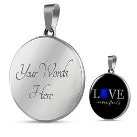 Love Never Fails, Police | Circle Necklace