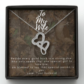 Hunting Wife, Dual Heart Necklace