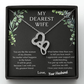 Dearest Wife - Bring tears of joy to her with this necklace