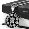 Peaceful Tribal Turtles Black Background Jewelry 