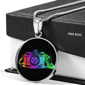 Colorful Camera Necklace Jewelry 