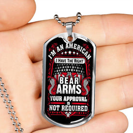 Right To Bear Arms, V3 Dog Tag