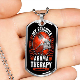 Gun Control Aromatherapy Dog Tag