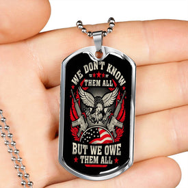 We Owe Veterans Dog Tag