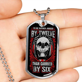Judged By Twelve Dog Tag