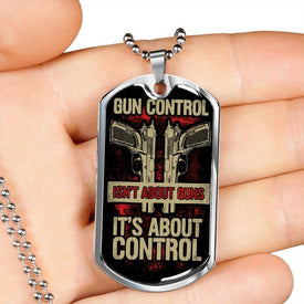 Gun Control Dog Tag
