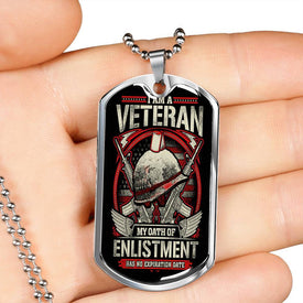 Oath of Enlistment Dog Tag