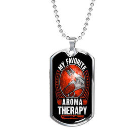 Gun Control Aromatherapy Dog Tag Jewelry 