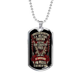 Proud Veteran Dog Tag Jewelry 