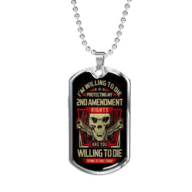 Protect My 2nd Ammendment Dog Tag Jewelry 