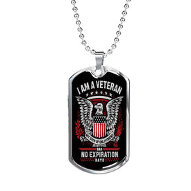 Oath of Enlistment Does Not Expire Dog Tag Jewelry 