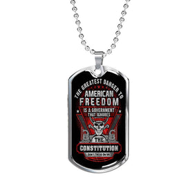 Don't Tread On Me Dog Tag Jewelry 