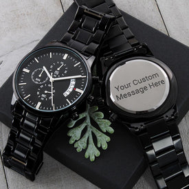 Custom Engraved Watch | The perfect gift for dads, grads, boyfriends, and husbands.