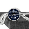 Be Bold As A Lion Circle with Durable Steel Bracelet Circle Charm 