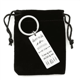 Into The Mountains I Must Go Keychain