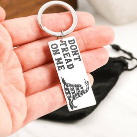 Gadsden Flag Keychain | Dont Tread On Me Jewelry 