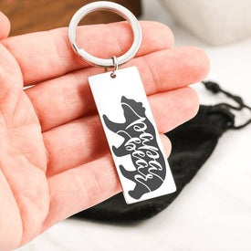 Papa Bear Key Chain Jewelry 