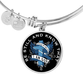 Be Still, White Circle Bangle Jewelry 