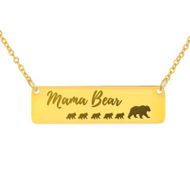 Mama Bear Necklace 5 Cubs