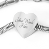 Heart Charm Bracelet Jewelry S/M Bracelet & Charm Yes 