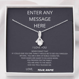 Proverbs 31, Customize This Gorgeous Necklace For Your Amazing Wife.