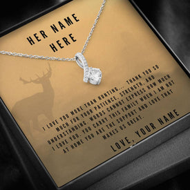 I Love You More Than Hunting, Personalize This Unique Gift With You and Your Wifes Names