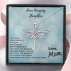 Amazing daughter - Make her day with this dragonfly necklace