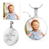 Custom Photo Necklace Jewelry Luxury Necklace (Silver) Yes 