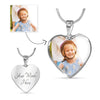 Amazing Custom Heart with Your Photo! Jewelry Luxury Necklace (Silver) Yes 