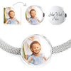 Gorgeous Custom Circle Charm Jewelry S/M Bracelet & Charm Yes 