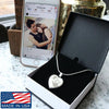 Custom Heart Necklace. Your Photo, Your Love, Your Lasting Memory. Jewelry Photo Etched Heart Necklace (Stainless) No 