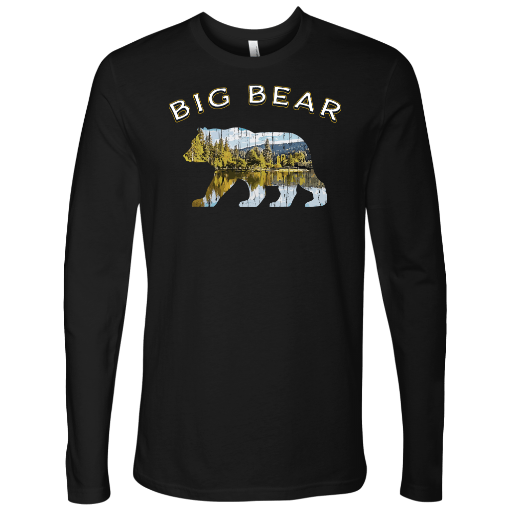 Big Bear V.1 Men's Shirts T-shirt Next Level Mens Long Sleeve Black S